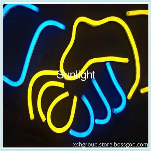 Electric Battery Powered round mini Neon Lights chiristmas light